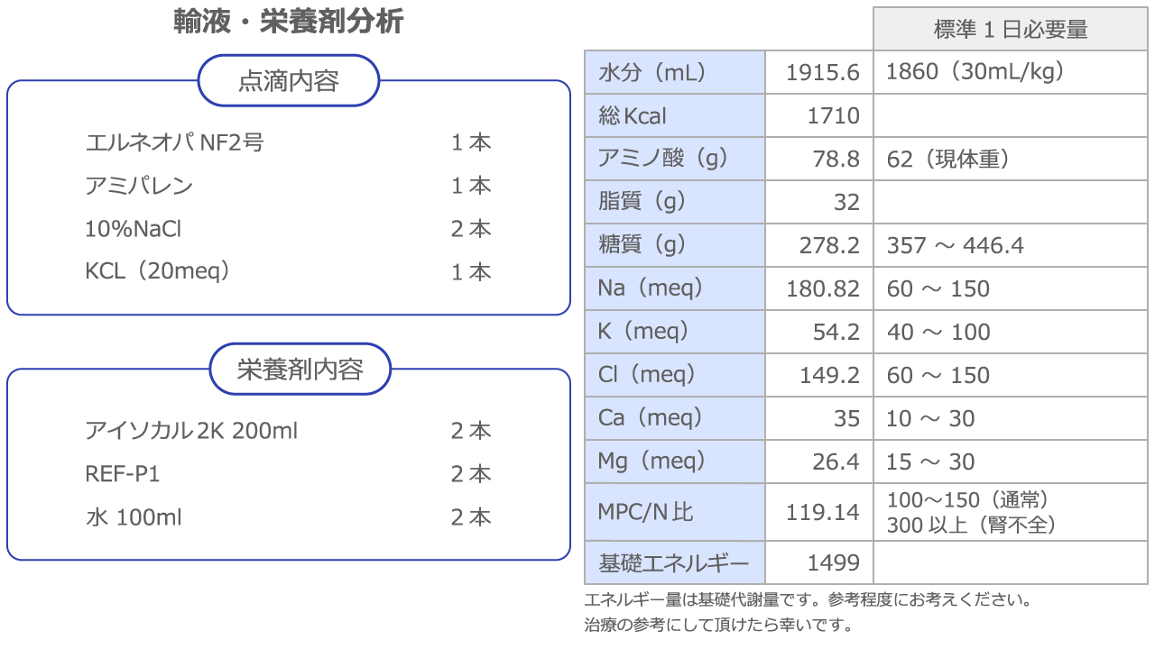 輸液・栄養剤分析